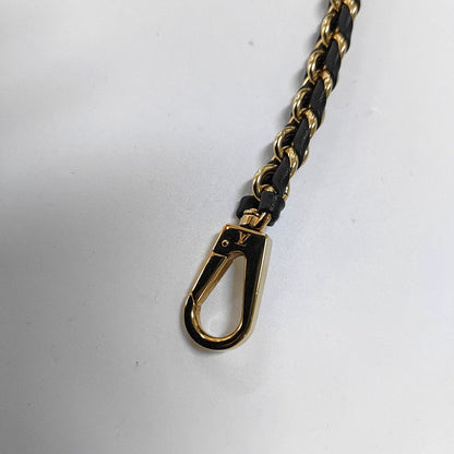 LOUIS VUITTON VANITY CHAIN POUCH Small Brown Coated Canvas Monogram Vernis Cosmetic Bag Shoulder Bag Crossbody Bag Handbag Gold Hardware Removable Shoulder Strap-(SKU)-966448523