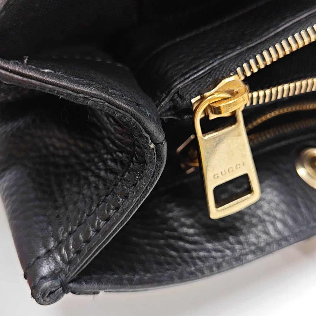 GUCCI Bamboo 1947 Black Cowhide Bamboo Bag - Handbag, Shoulder Bag, Crossbody Bag Golden Hardware-(SKU)-972998031