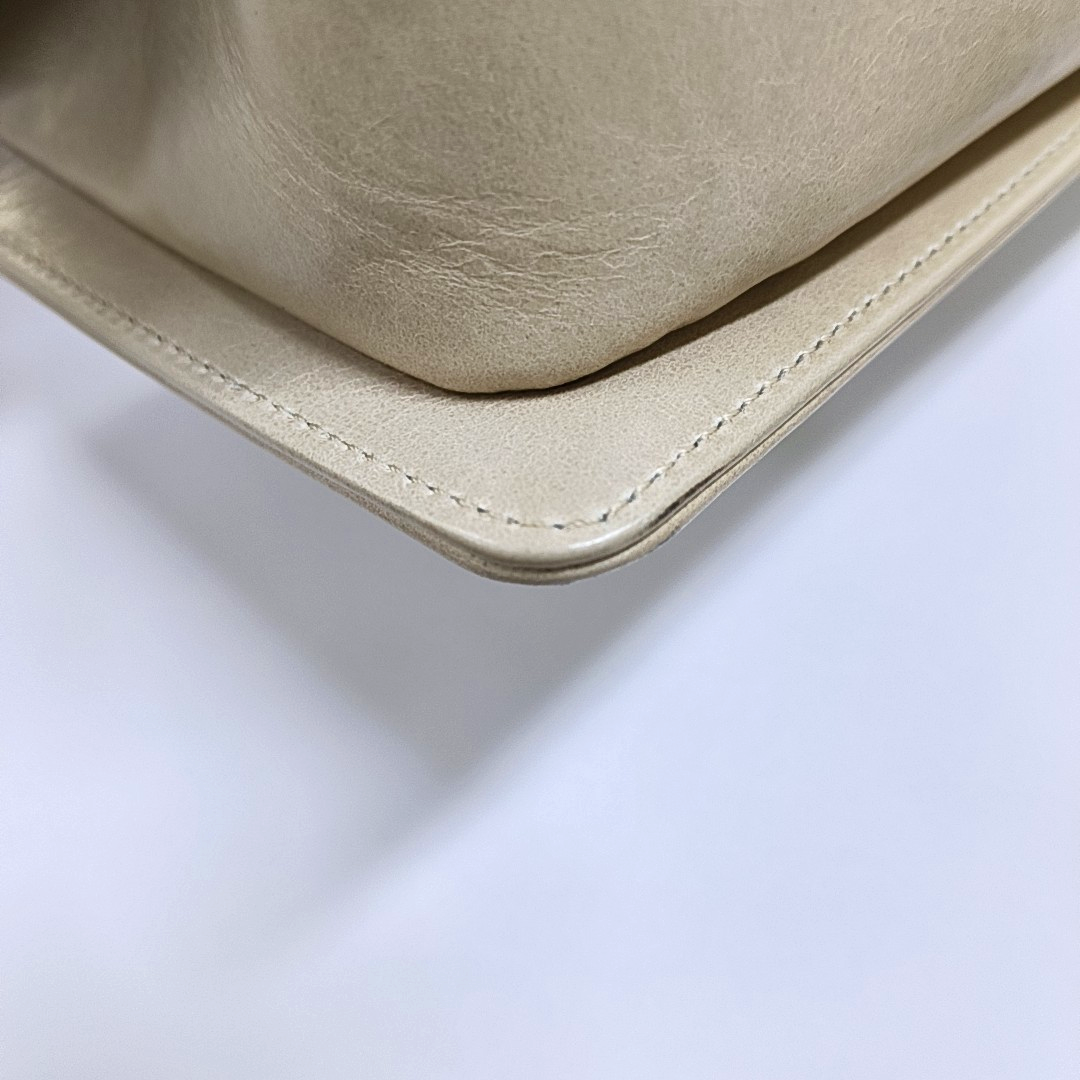 CHANEL BOY CHANEL Medium Beige Calfskin Quilted Shoulder Bag Crossbody Bag with Detachable Strap Gold Hardware-(SKU)-956099870