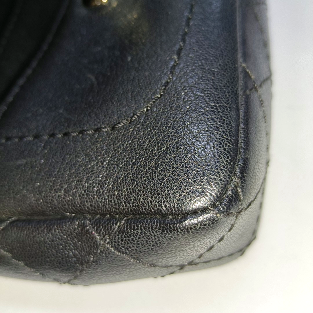 CHANEL NOW AND FOREVER Black Lamb Skin Quilted Crossbody, Shoulder Bag with Golden Hardware 27 Clasp-(SKU)-14471021