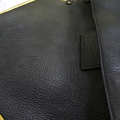 Chloé Sally Medium size Black Leather Single Shoulder Bag Golden hardware-(SKU)-947220516