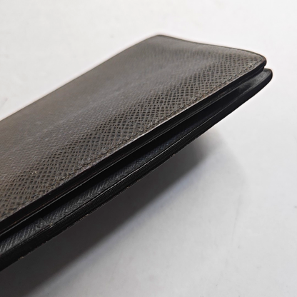 LOUIS VUITTON BRAZZA Gray Cowhide Wallet Silver Hardware-(SKU)-948585985