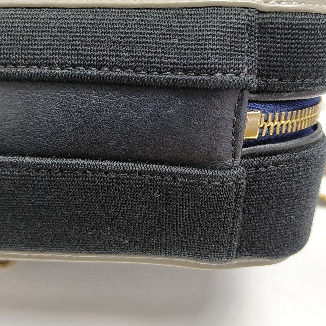 CHANEL FILIGREE Small Deep Blue Fabric Cannage Crossbody Single Shoulder Bag with Gold Hardware, 28 Clasp-(SKU)-971345916