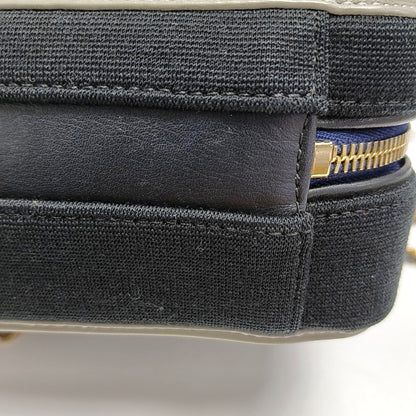 CHANEL FILIGREE Small Deep Blue Fabric Cannage Crossbody Single Shoulder Bag with Gold Hardware, 28 Clasp-(SKU)-971345916