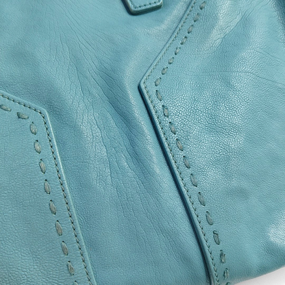 YSL MUSE Blue Calfskin Embossed Quilted Single Shoulder Bag with Sling and Handbag Golden hardware Removable shoulder strap-(SKU)-957191908