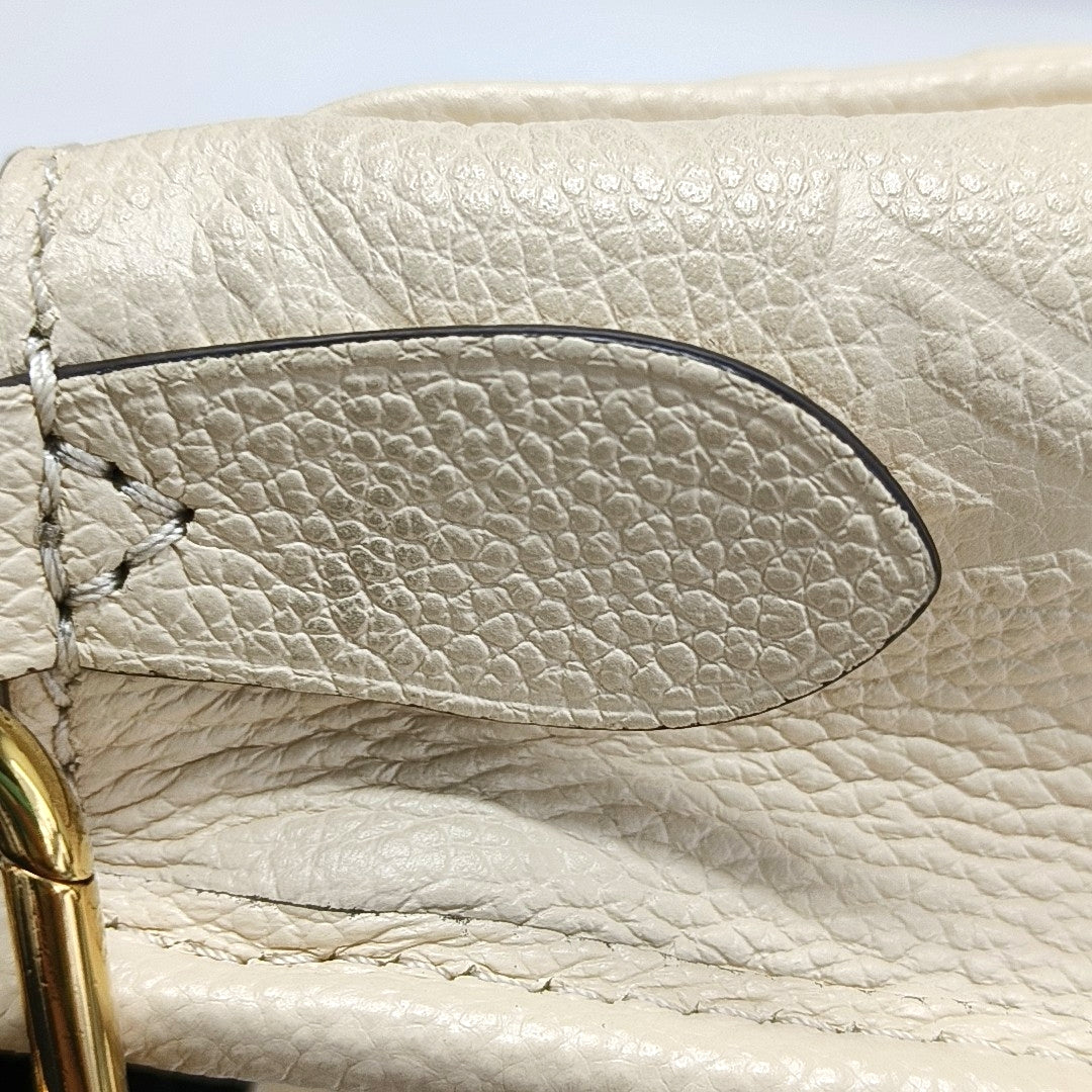 LOUIS VUITTON DIANE Beige Calfskin Monogram Crossbody Shoulder Bag with Detachable Strap and Golden Hardware, 2 Straps-(SKU)-970862956