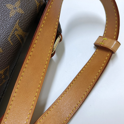 LOUIS VUITTON BUMBAG Brown Coated Canvas Monogram Fanny Pack Crossbody Shoulder Bag-(SKU)-964548605