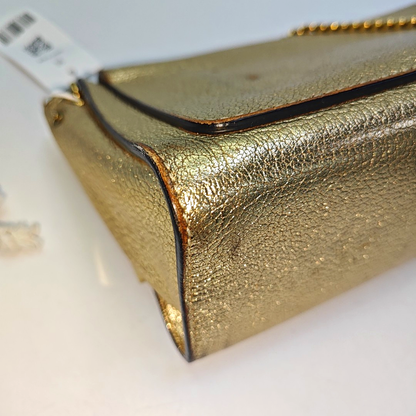 Chloé Elle Golden Leather Shoulder Bag, Crossbody Bag Golden hardware Removable shoulder strap-(SKU)-936942070