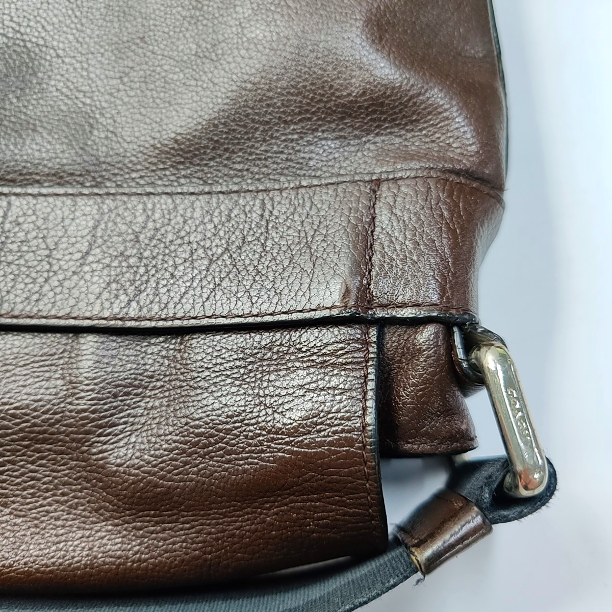 COACH Brown Leather Crossbody Single Shoulder Bag Silver Hardware-(SKU)-943881487