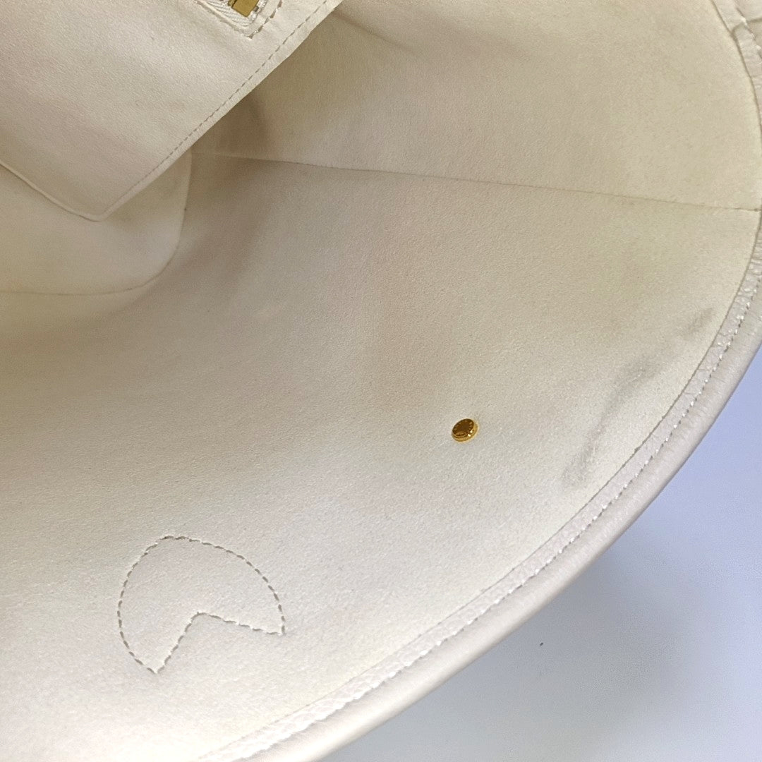 LOUIS VUITTON NEVERFULL Medium Beige Leather Monogram Tote Shoulder Bag with Shoulder Strap, Gold Hardware-(SKU)-968750223