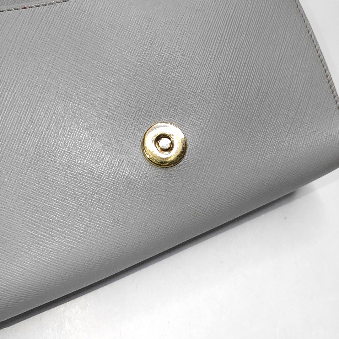 FERRAGAMO Ginny Grey Leather Crossbody Single Shoulder Bag Golden hardware-(SKU)-944502659