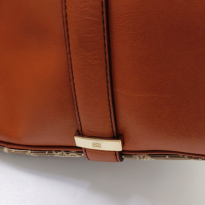 LANCEL Khaki Nylon Flower Handbag Golden hardware-(SKU)-950489548