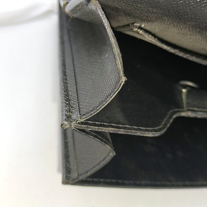 LOUIS VUITTON ROBUSTO Black cowhide tote bag Silver Hardware-(SKU)-949370628