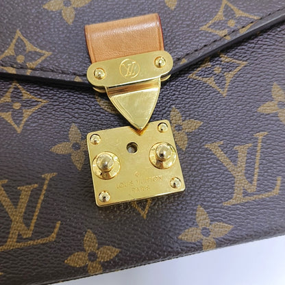 LOUIS VUITTON MÉTIS EAST WEST Brown Coated Canvas Monogram Crossbody Shoulder Bag Tote Bag Single Shoulder Bag with Detachable Straps-(SKU)-966155096