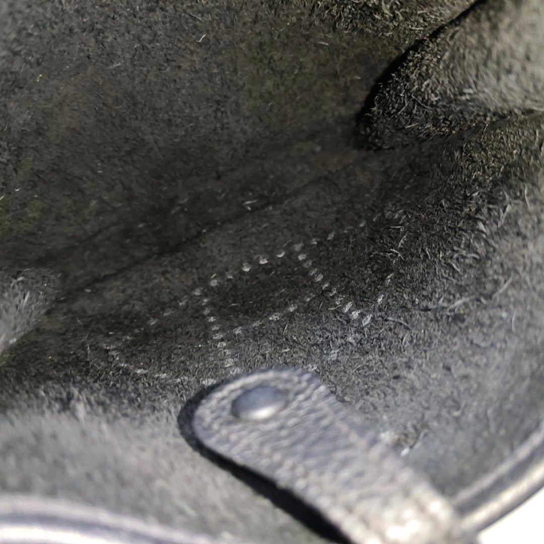 HERMÈS Evelyne TPM Black Clemence Leather Open Evelyne Single Shoulder Bag Crossbody Y Detachable Strap-(SKU)-971141819