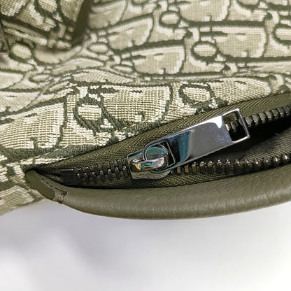 DIOR Rider Beige Canvas Monogram Jacquard Backpack with Silver Hardware-(SKU)-971045126