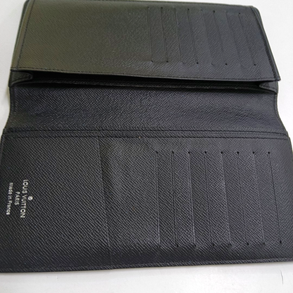 LOUIS VUITTON ALEXANDRE Gray Coated Canvas Chessboard Plaid Wallet-(SKU)-958578109