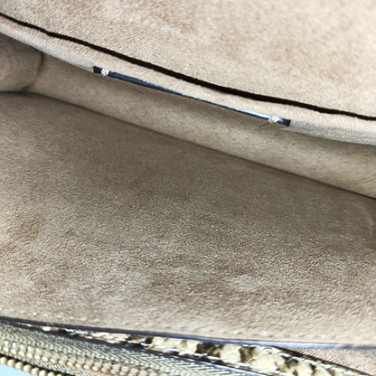 COACH KLARE Beige Leather Old Flower Embossed Crossbody Bag Shoulder Bag Golden hardware-(SKU)-942136285