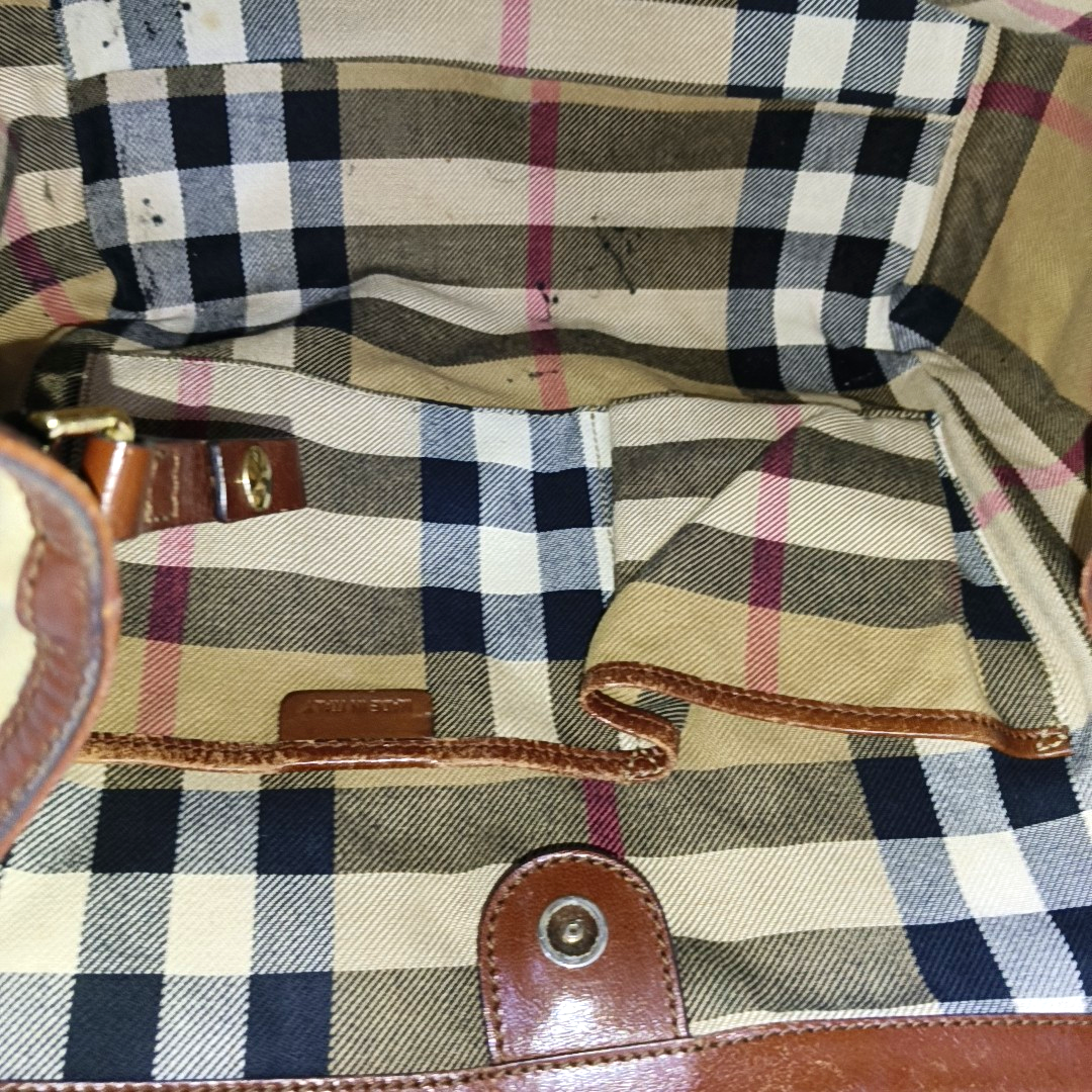 BURBERRY CanterburyMedium Khaki Canvas No Shoulder Bag-(SKU)-936730743