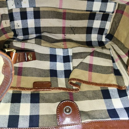 BURBERRY CanterburyMedium Khaki Canvas No Shoulder Bag-(SKU)-936730743