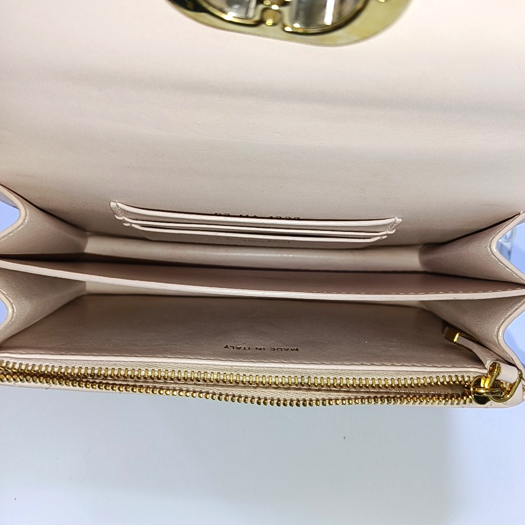 DIOR Dior Caro Mini Pink Calfskin Diamond Quilted Shoulder Bag Crossbody Bag Gold Hardware Removable Strap-(SKU)-965127534