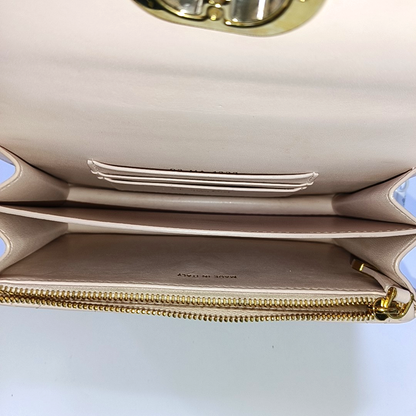 DIOR Dior Caro Mini Pink Calfskin Diamond Quilted Shoulder Bag Crossbody Bag Gold Hardware Removable Strap-(SKU)-965127534