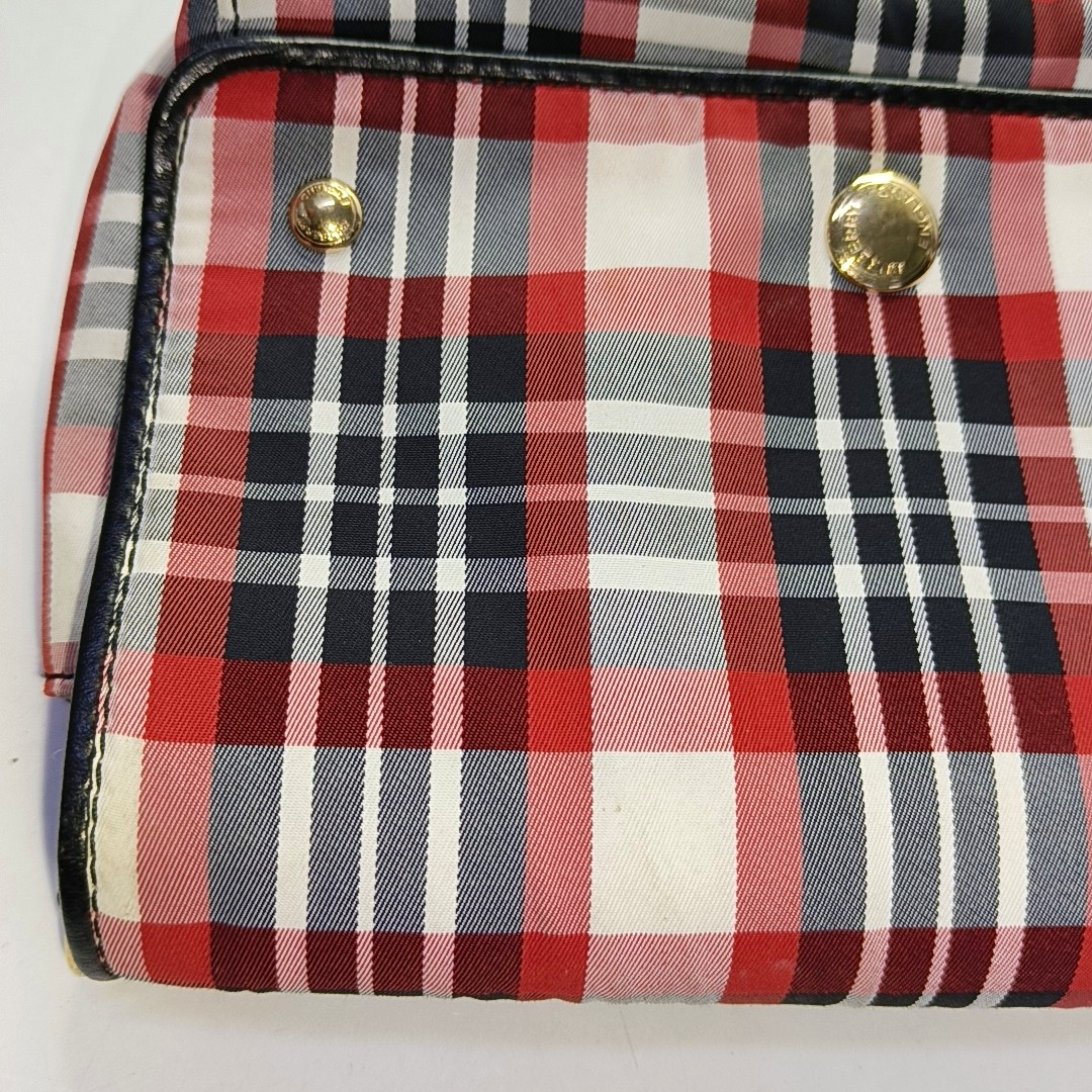 BURBERRY Colorblock Fabric Single Shoulder Bag Crossbody Bag Silver Hardware Removable shoulder strap-(SKU)-957481216