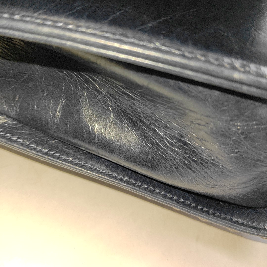 CHANEL BOY CHANEL Large Dark Blue Calfskin Quilted Shoulder Bag Backpack with Detachable Strap Rhodium Hardware 21 Compartments-(SKU)-931094440