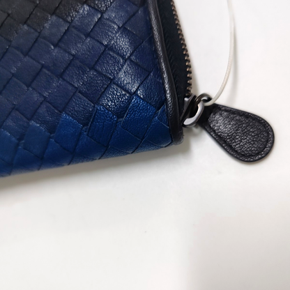BOTTEGA VENETA Multicolor Calfskin Woven Wallet Black hardware-(SKU)-958932470