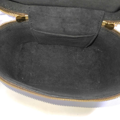 LOUIS VUITTON VANITY CHAIN POUCH Small Brown Coated Canvas Monogram Vernis Cosmetic Bag Shoulder Bag Crossbody Bag Handbag Gold Hardware Removable Shoulder Strap-(SKU)-966448523