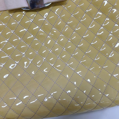 FERRAGAMO Tote bag Yellow Cowhide Quilted Handbag Silver Hardware-(SKU)-937625513