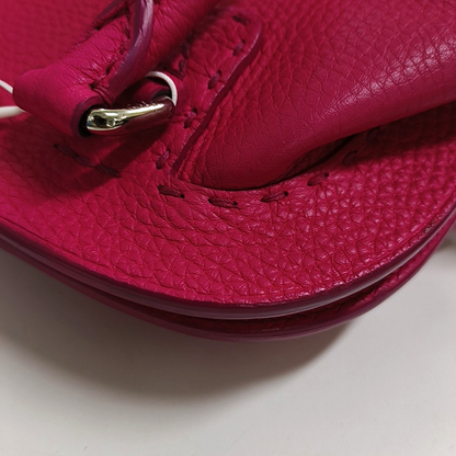 FENDI Tote bag Fuchsia cowhide handbag Silver Hardware-(SKU)-957044385