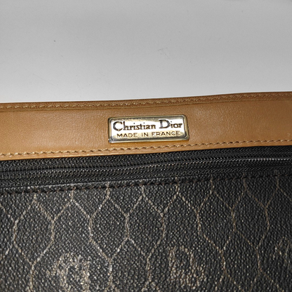 DIOR Black Coated Canvas Single Shoulder Bag Crossbody Golden hardware Sub-bag-(SKU)-14276666