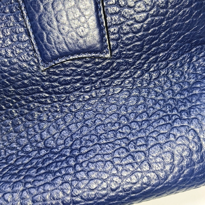 BURBERRY Gladstone Dark Blue Cowhide Single Shoulder Bag Handbag Golden hardware Removable shoulder strap-(SKU)-939605171