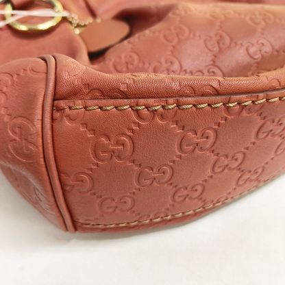 GUCCI Sukey Beige Cowhide Old Flower Embossed Handbag Single Shoulder Bag Golden hardware-(SKU)-946198626