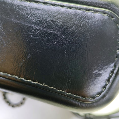 CHANEL GABRIELLE Small Deep Blue Calfskin Leather Quilted Hobo Shoulder Bag 28 Clasp Gold Silver Rhodium Hardware Removable Shoulder Strap-(SKU)-969331059