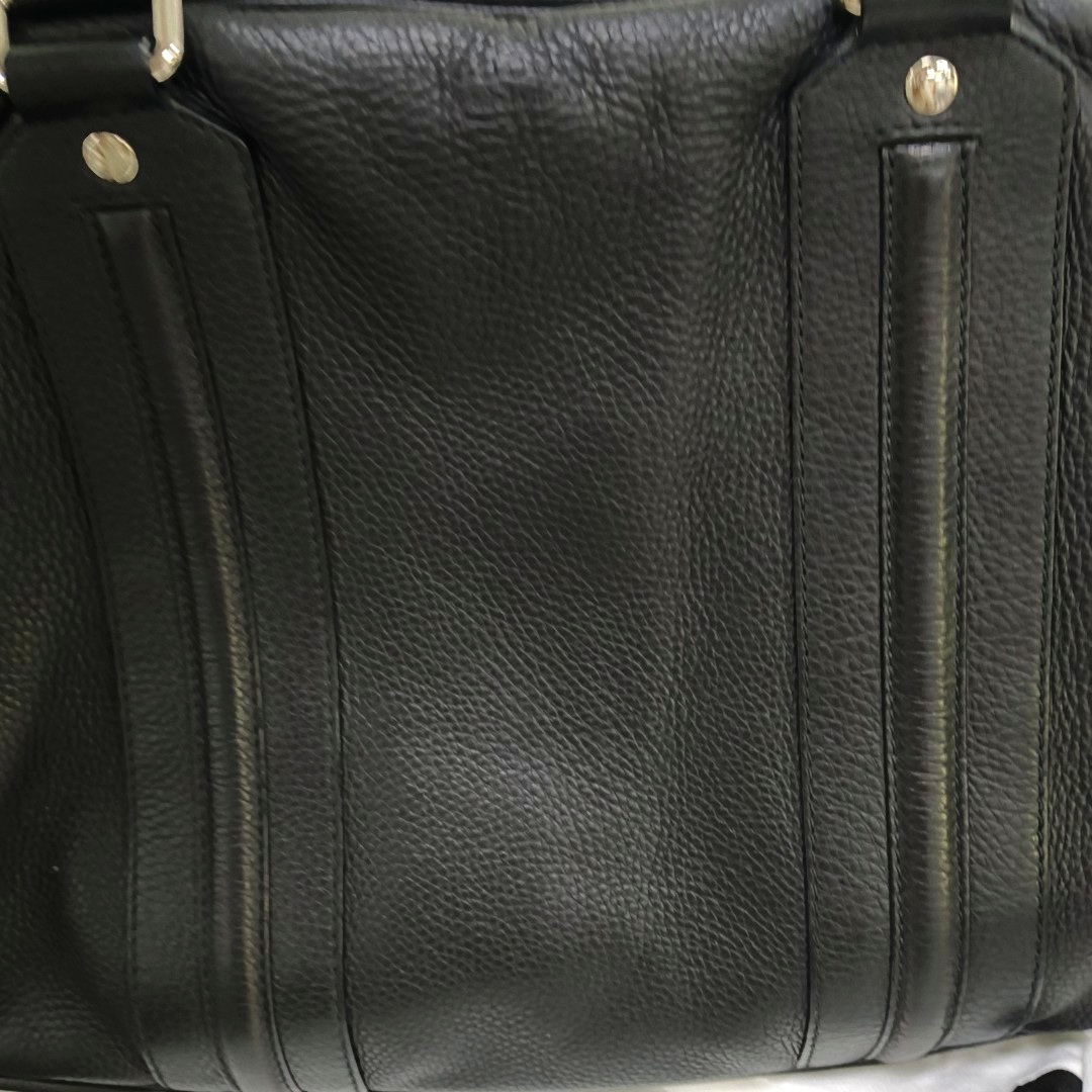 GUCCI Black Leather Single Shoulder Bag Handbag Crossbody Silver Hardware Removable shoulder strap-(SKU)-953641445