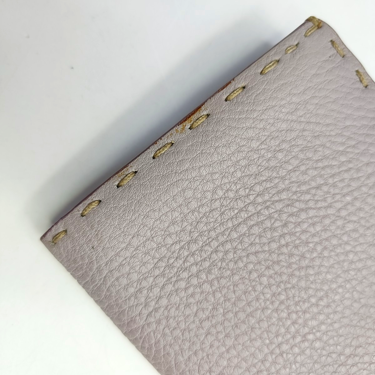 FENDI Light Purple Cowhide Wallet Silver Hardware-(SKU)-946207495