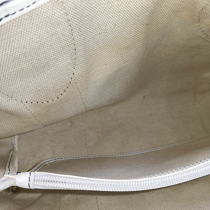 CELINE Tote bag Light gray coated canvas floral single shoulder bag handbag Silver Hardware-(SKU)-941849748