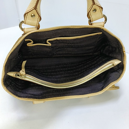CELINE BOOGIE Khaki Canvas Tote Bag Golden hardware-(SKU)-945694402