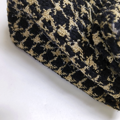 CHANEL 2.55 multicolor wool single shoulder bag/crossbody bag with gold-colored hardware, 21 pockets-(SKU)-960334063