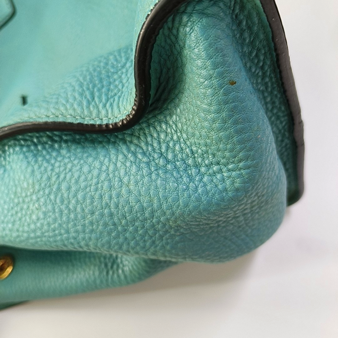 PRADA Twin Blue Cowhide Logo Single Shoulder Bag Handbag Crossbody Bag Ruthenium color hardware Removable shoulder strap-(SKU)-956216125