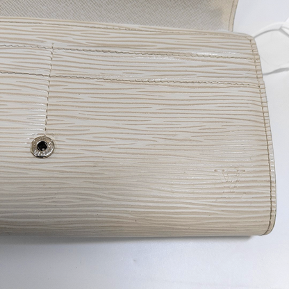 LOUIS VUITTON SARAH 米色EPI牛皮水波纹钱包 Silver Hardware-(SKU)-956137451