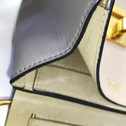 Chloé Drew Medium size Color block cowhide shoulder bag crossbody bag Golden hardware-(SKU)-953363295