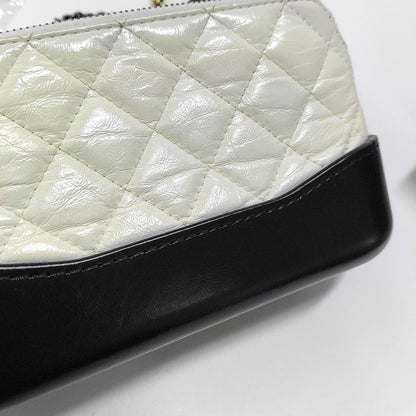 CHANEL GABRIELLE Mini White Calfskin Quilted Crossbody Shoulder Bag Detachable Strap-(SKU)-966197300