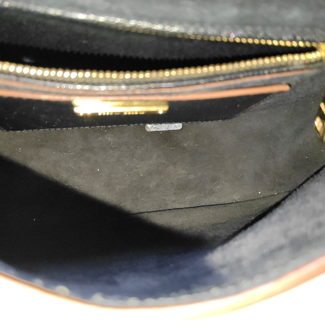 Miu Miu Dahlia Black Cowhide Single Shoulder Bag Crossbody Bag Golden hardware-(SKU)-956647295