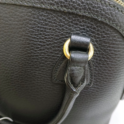 GUCCI DOME Black Leather Handbag Crossbody Shoulder Bag Golden hardware-(SKU)-958599239