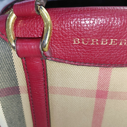 BURBERRY Alchester Brown Canvas Single Shoulder Bag Crossbody Bag Tote Bag Golden hardware Removable shoulder strap-(SKU)-929659819