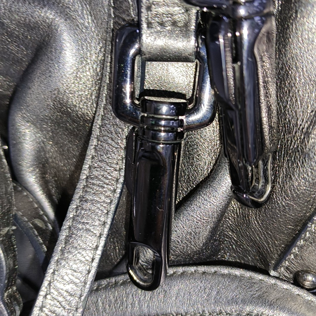 BURBERRY Silver Cowhide Single Shoulder Bag Crossbody Tote Bag Black hardware Removable shoulder strap-(SKU)-938135515