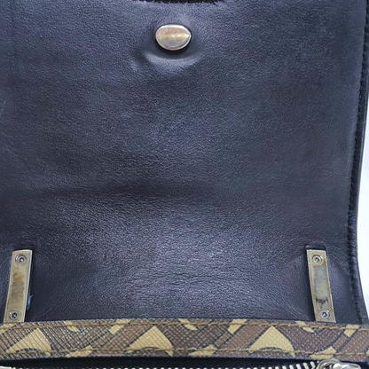BURBERRY Robin 棕色涂层帆布TBSingle Shoulder Bag Crossbody Bag Silver Hardware Removable shoulder strap-(SKU)-960367103